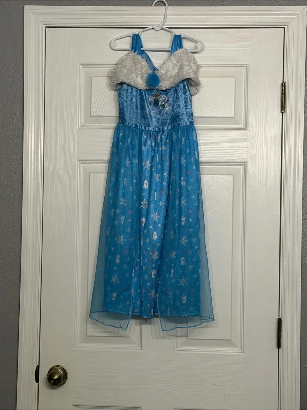Disney Blue and White Elsa-Inspired Sparkle Dress for Kids